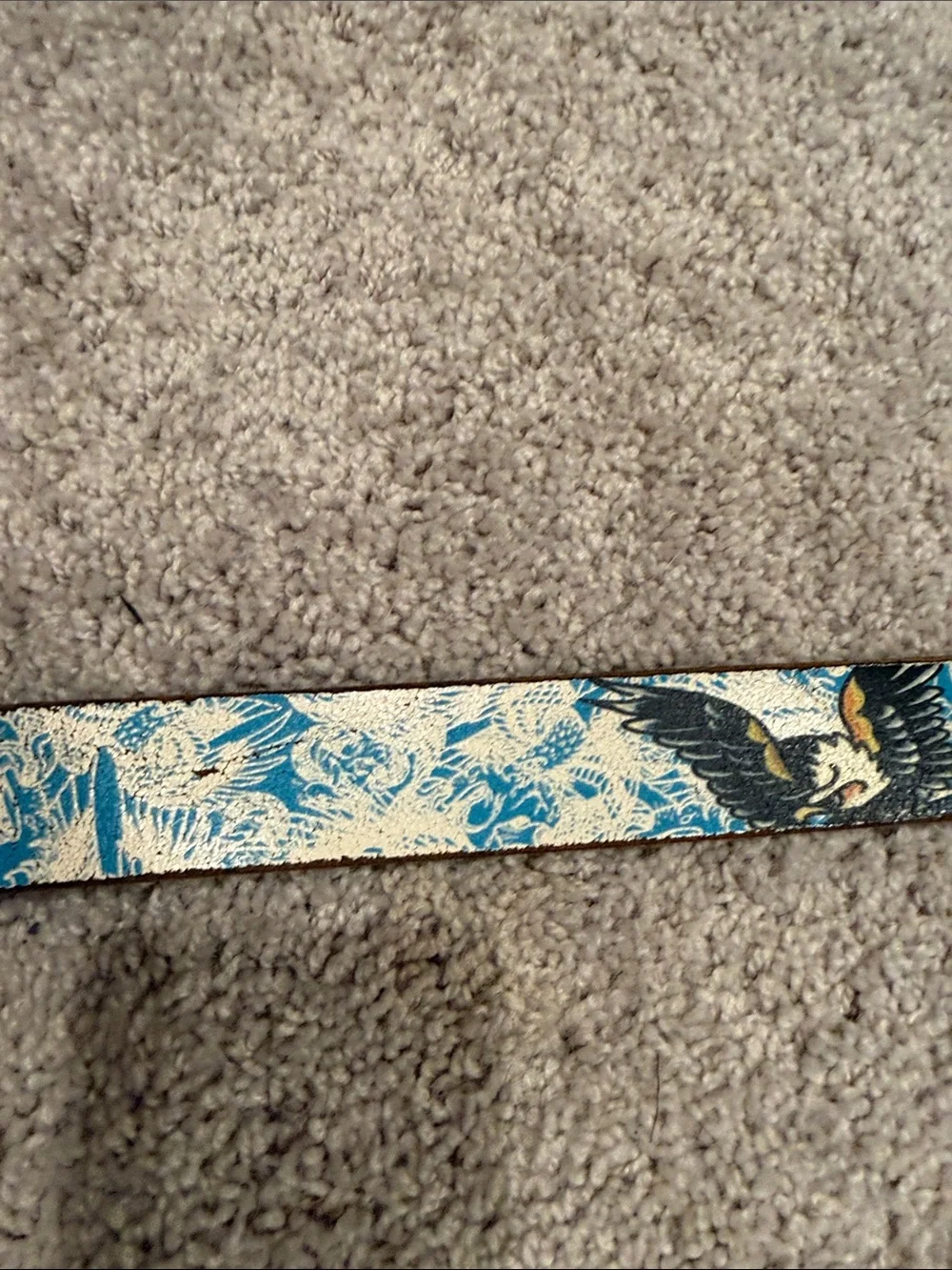 Ed Hardy Y2K Traditional Tattoo Style Leather Belt